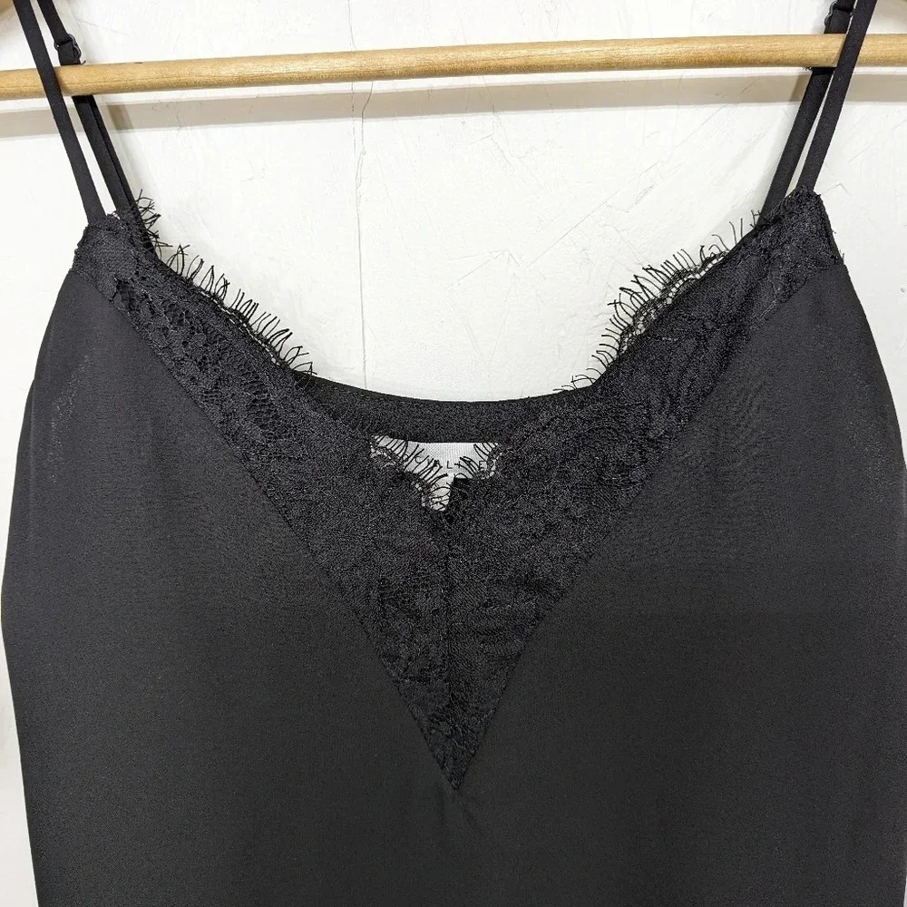 Socialite Black lacy camisole, tank top, women's extra small New w/ tags O16 - Picture 5 of 5